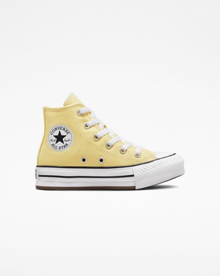 Sapatos Plataforma Converse Chuck Taylor All Star Lift Cano Alto Menina Laranja Branco Pretas | PT E057TP8